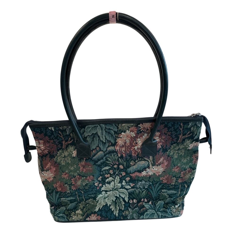 VTG Atlantic Embroidered Tapestry Weekender Carry On Shoulder Travel Bag Tote - Picture 3 of 16